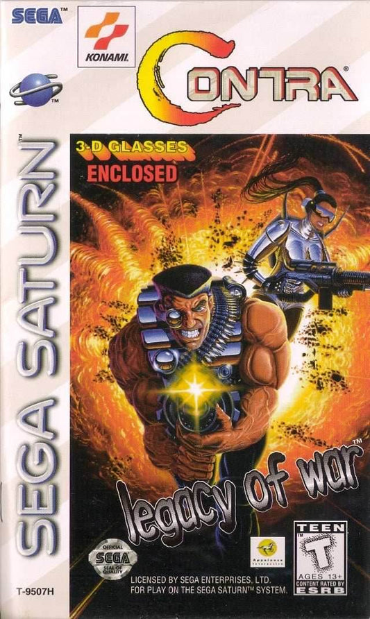 Contra Legacy of War (Sega Saturn) - Game Manual Only
