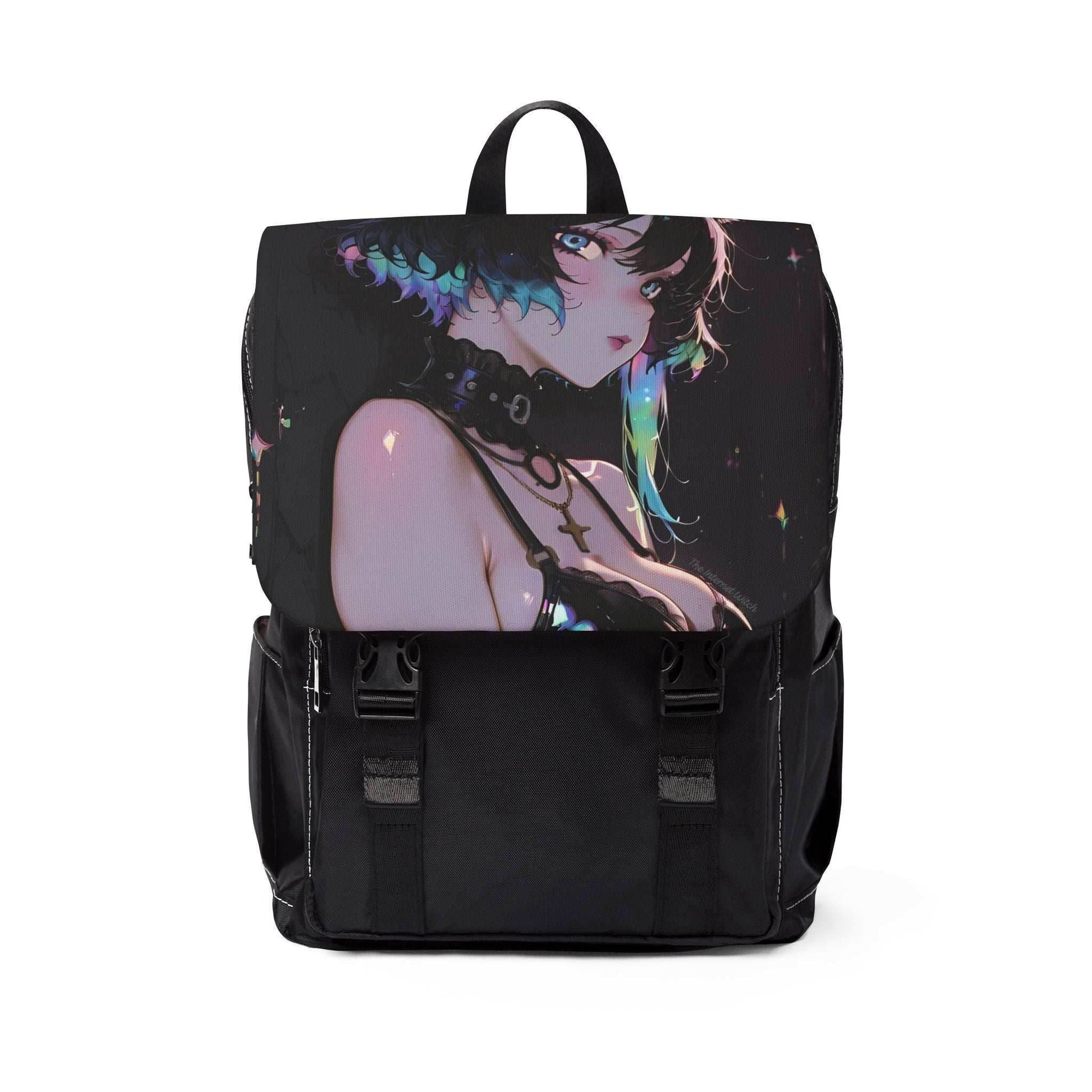 Stylish Unisex Shoulder Backpack with Vibrant Design | Everyday Carry, Geek Style, Anime Fan Gear, Unique Festival Bag, Travel Companion - One size