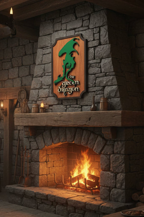 The Green Dragon Inn Sign