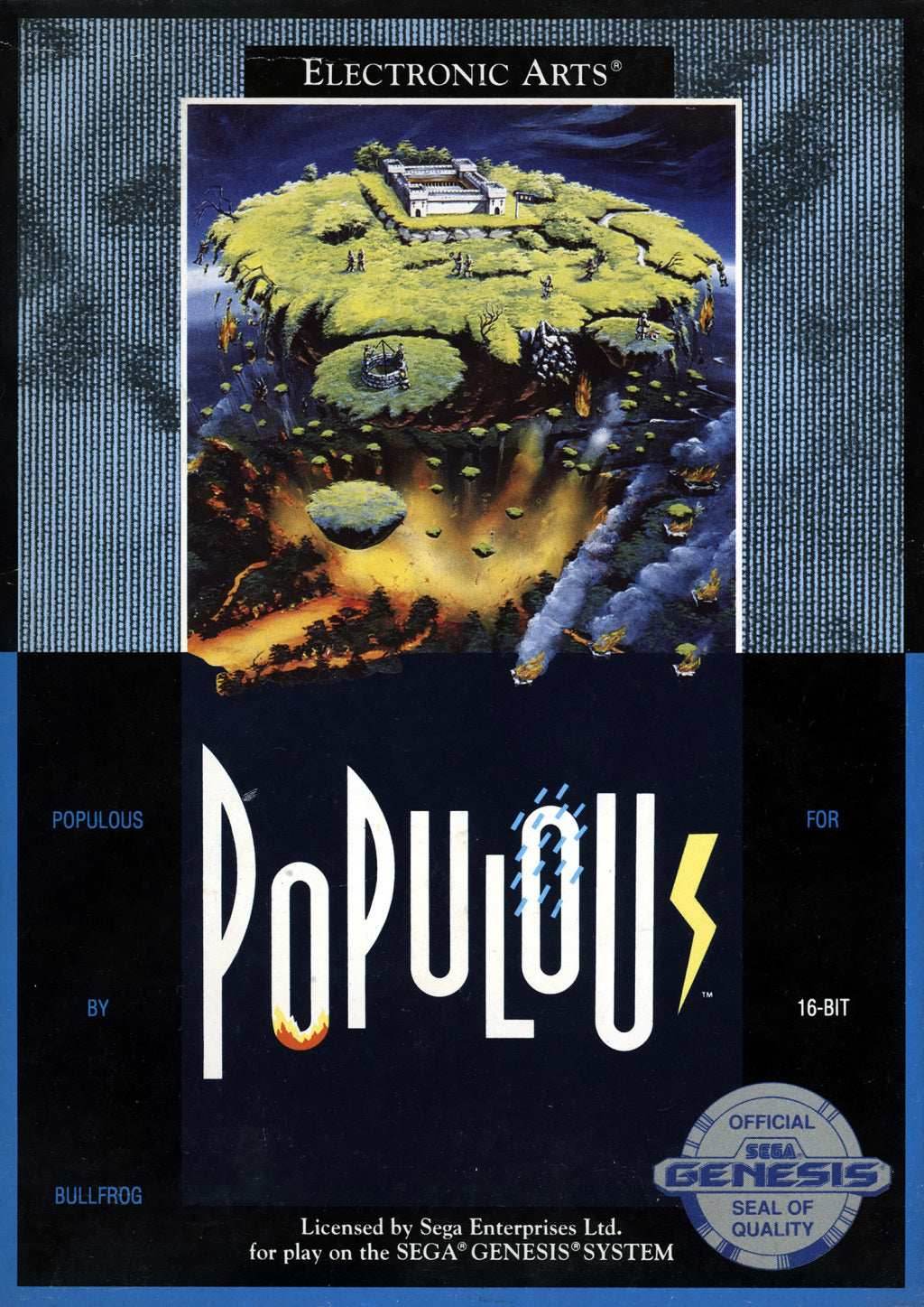 Populous (Sega Genesis) - Game Manual Only