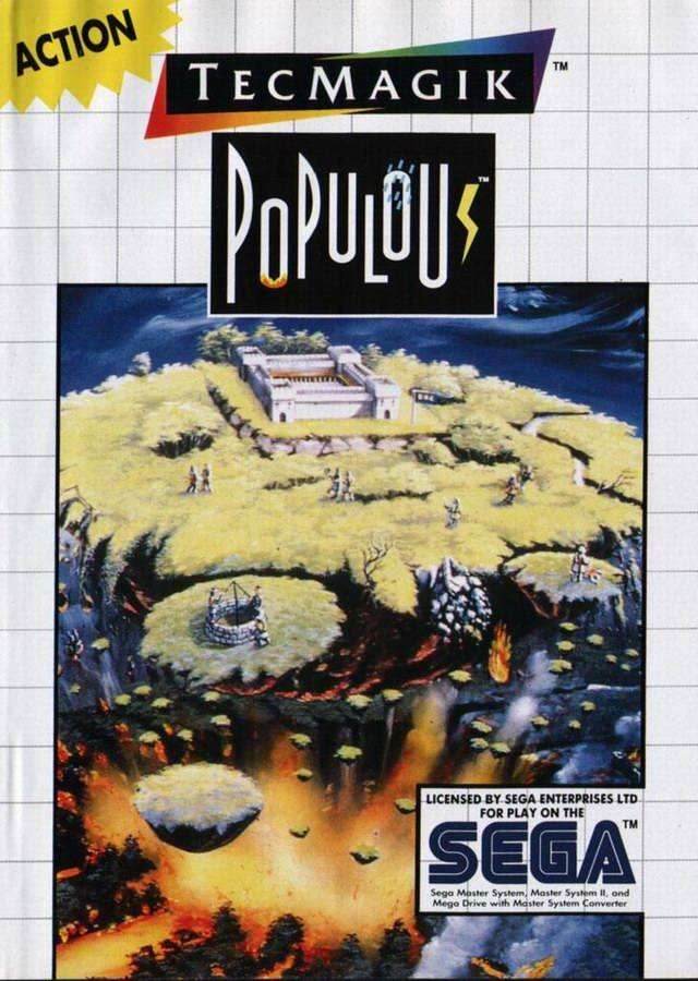 Populous (Sega Master System) - Game Manual Only