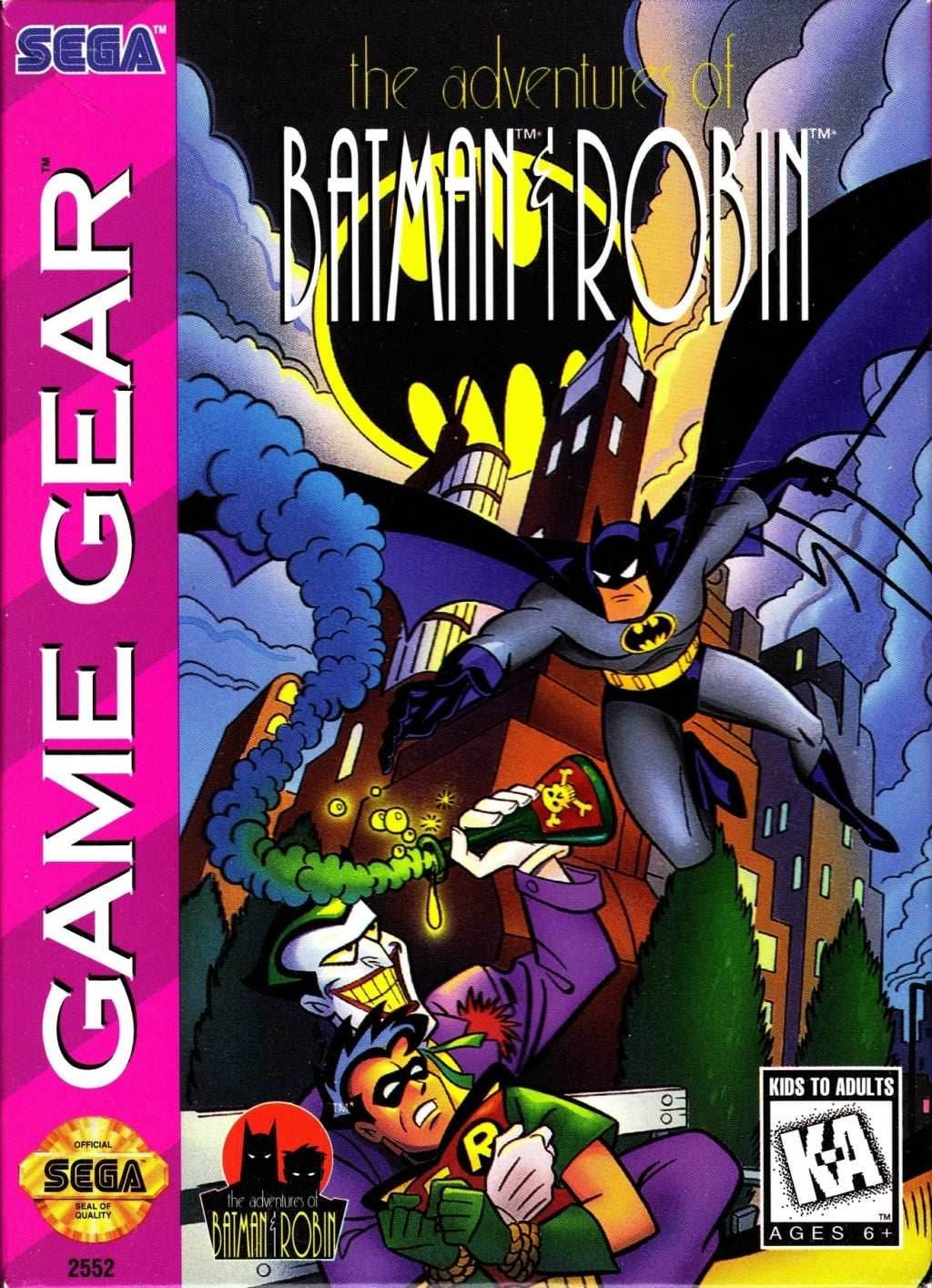 Adventures of Batman & Robin (Sega Game Gear) - Game Manual Only