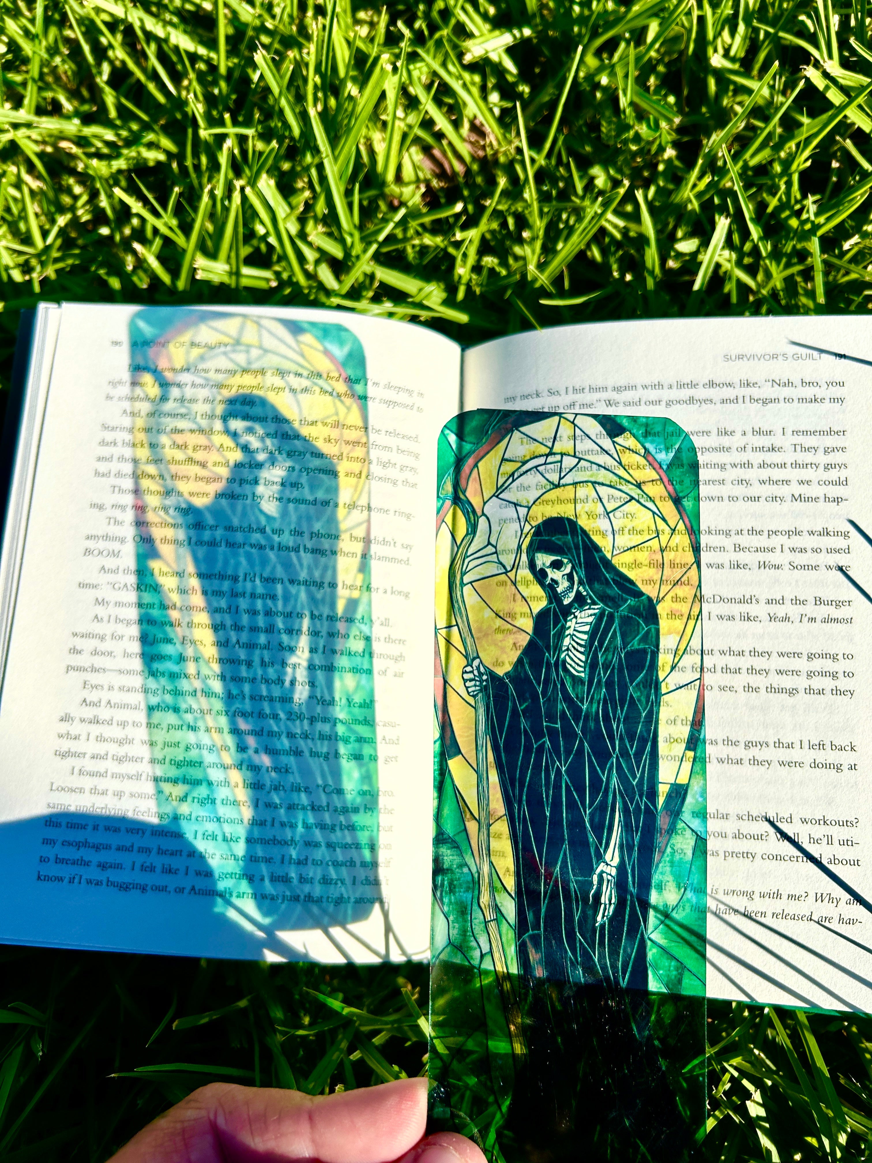 Grim Reaper Bookmark - Handcrafted Gothic Bookmark, Dark Fantasy Gift, Unique Skull & Reaper Design, Perfect for Horror Lover