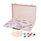 Rustik Deluxe Wood Case: Mexican Train Game - 