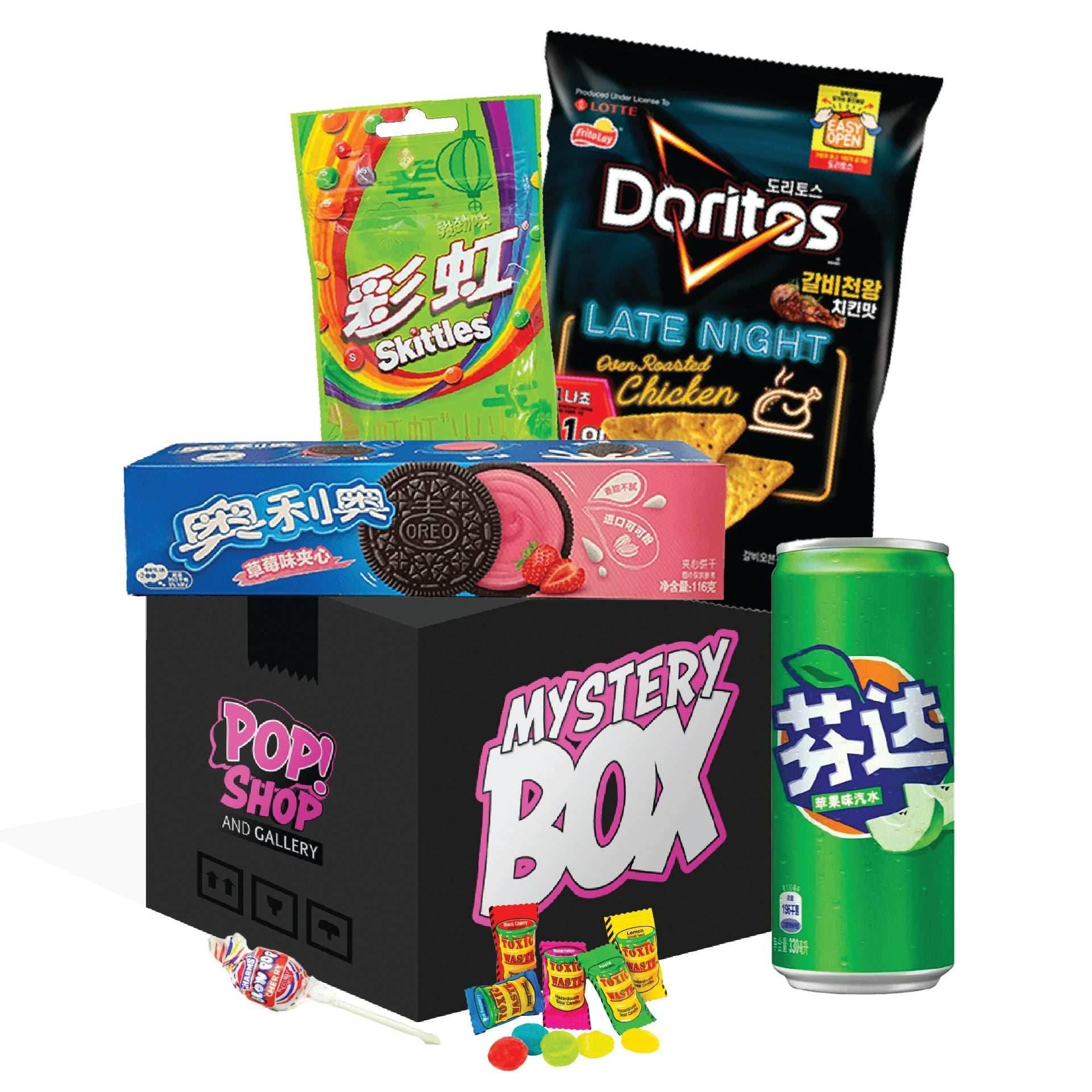$25 Small Snack and Soda Mystery Box - Classic Mix (shown)