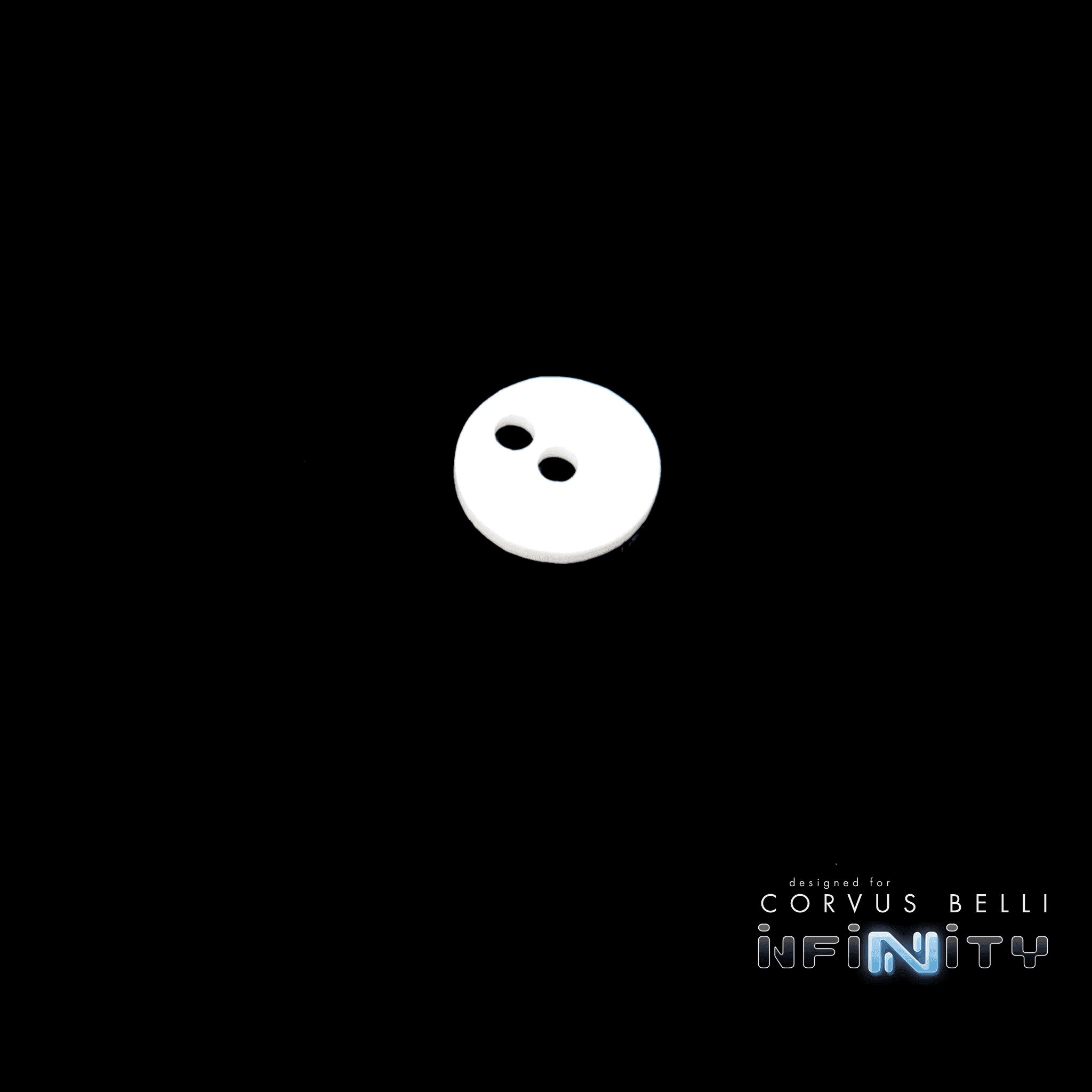 Status Discs - 25mm / White