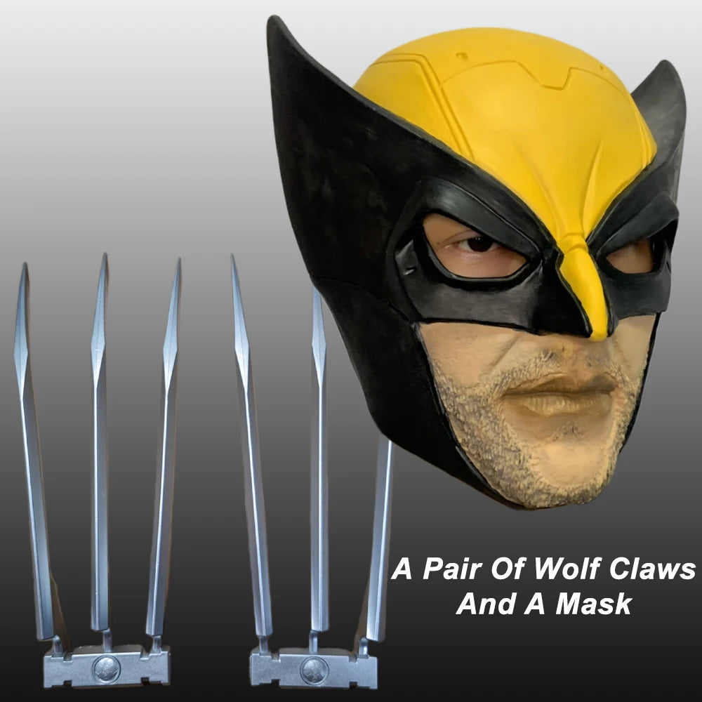 25cm Wolf Claws Cosplay Superhero James Howlett Wolverine Mask Breakproof Realistic Plastic Wolf Claw Halloween Role Play Props