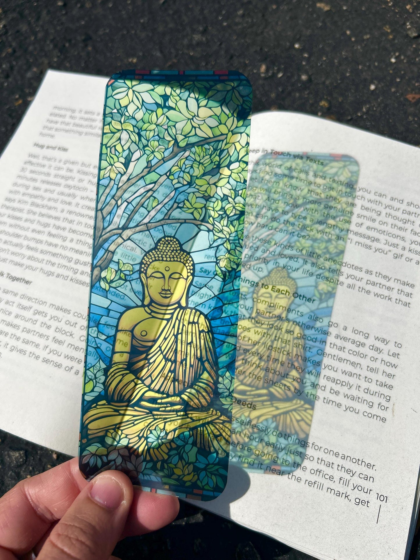 Peaceful Spiritual Buddha Gift Bookmark, Mindfulness & Serenity Buddha Bookmark