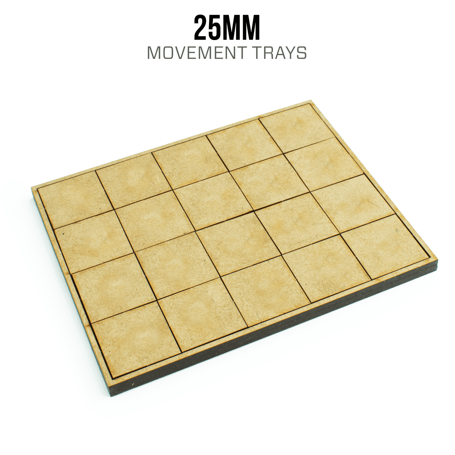 25mm Infantry Movement Trays - 4 / 1 / Blank