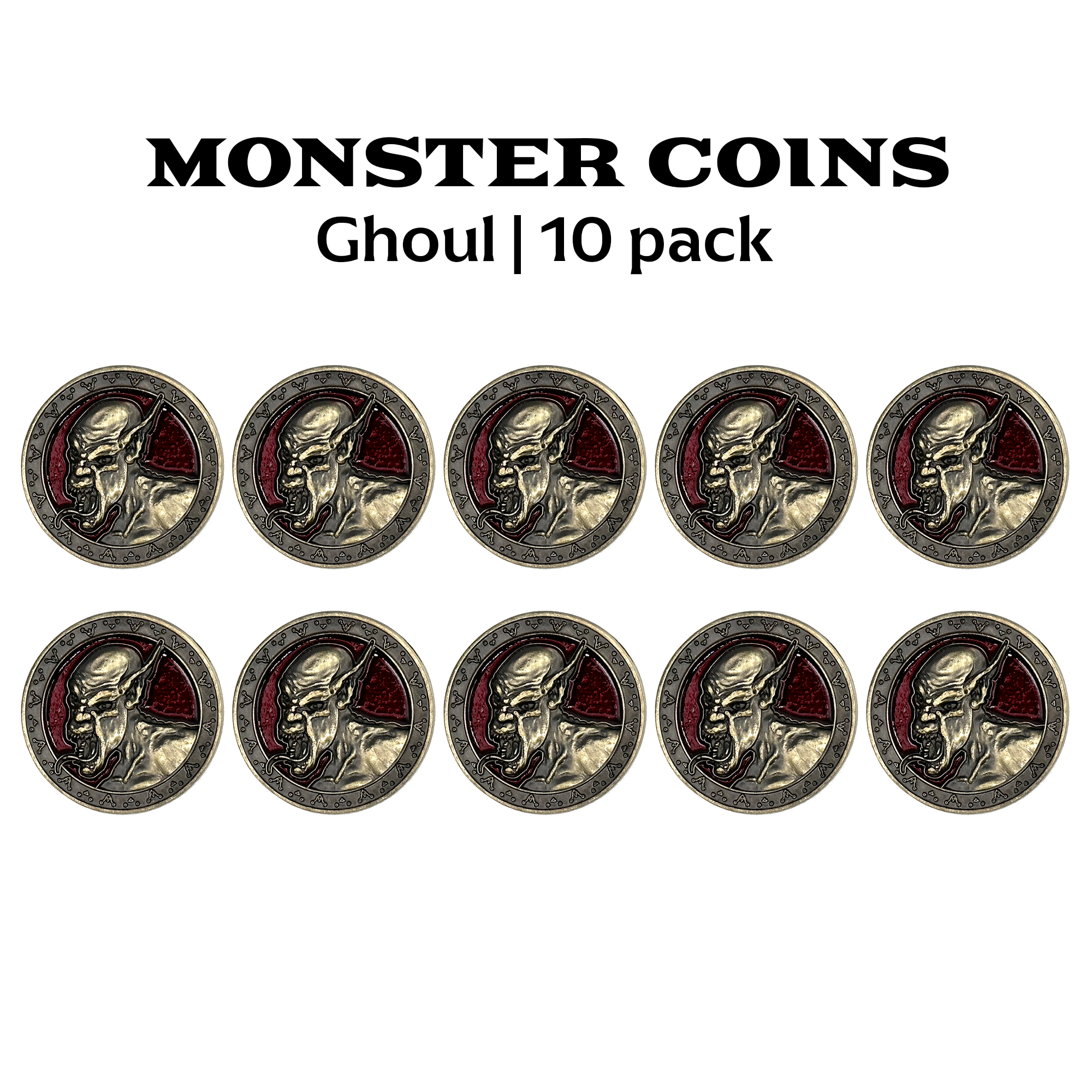 Monster Coins - Ghoul - 10 Pack