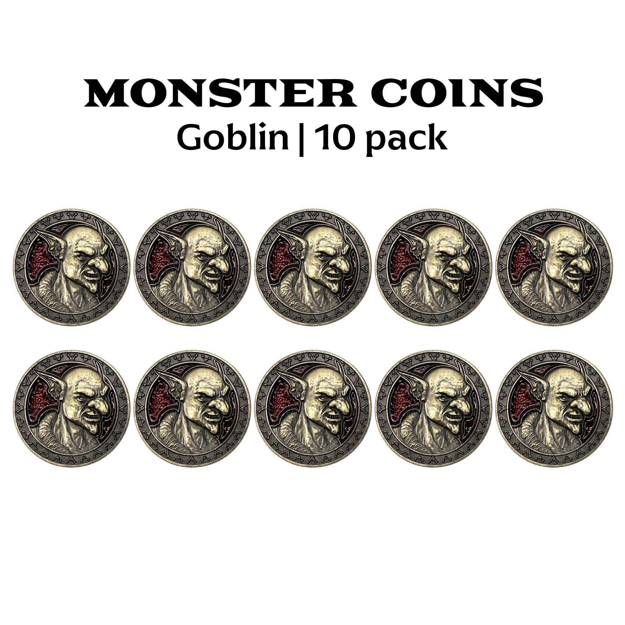 Monster Coins - Goblin - 10 Pack