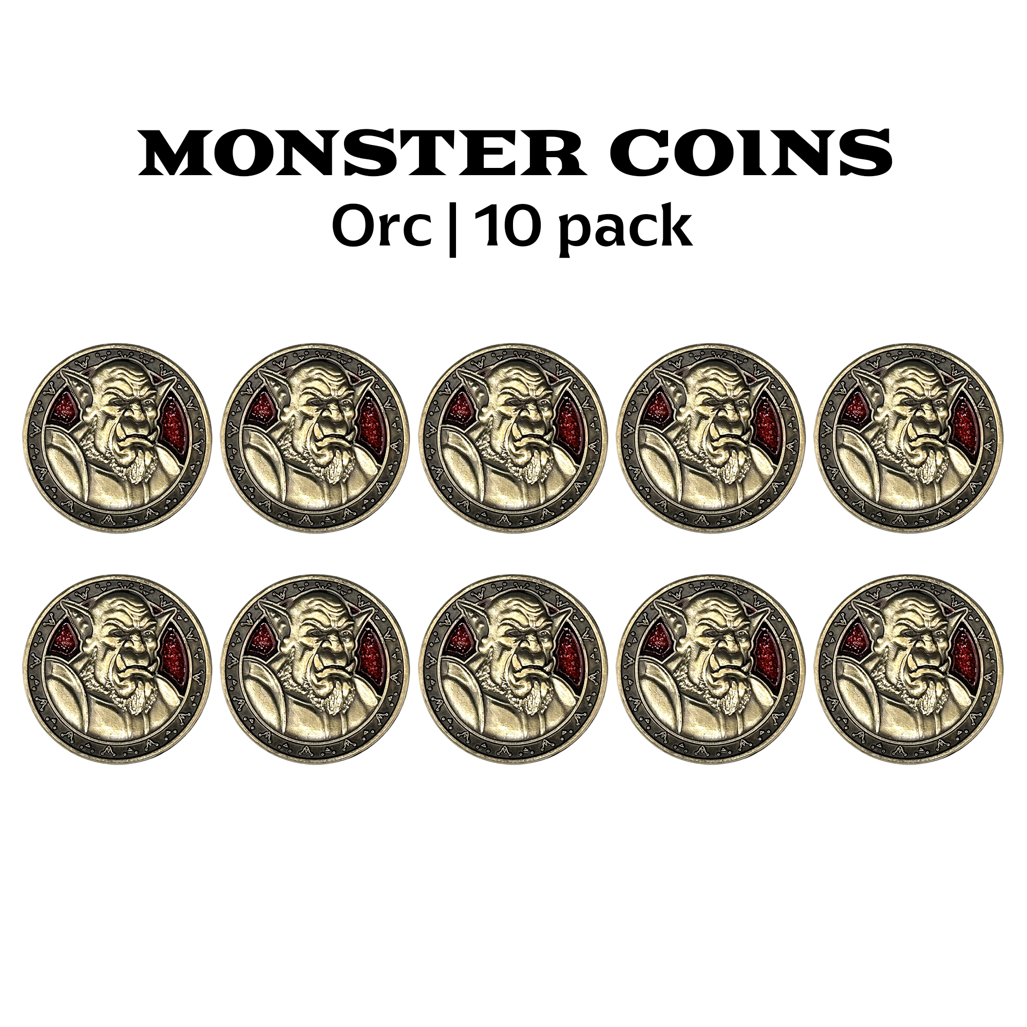 Monster Coins - Orcs - 10 Pack