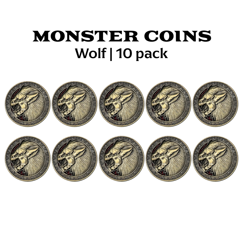 Monster Coins - Wolf - 10 Pack
