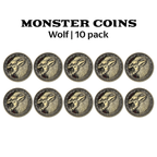 Monster Coins - Wolf - 10 Pack
