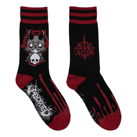 FootClothes x Aborted Death Kitty Crew Socks - 