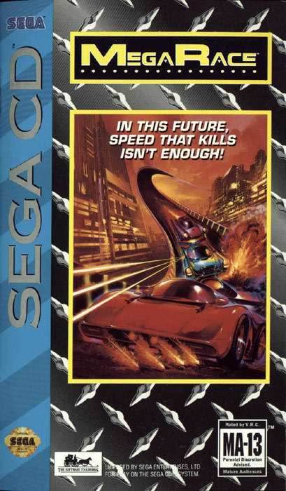 MegaRace (Sega CD) - Game Manual Only