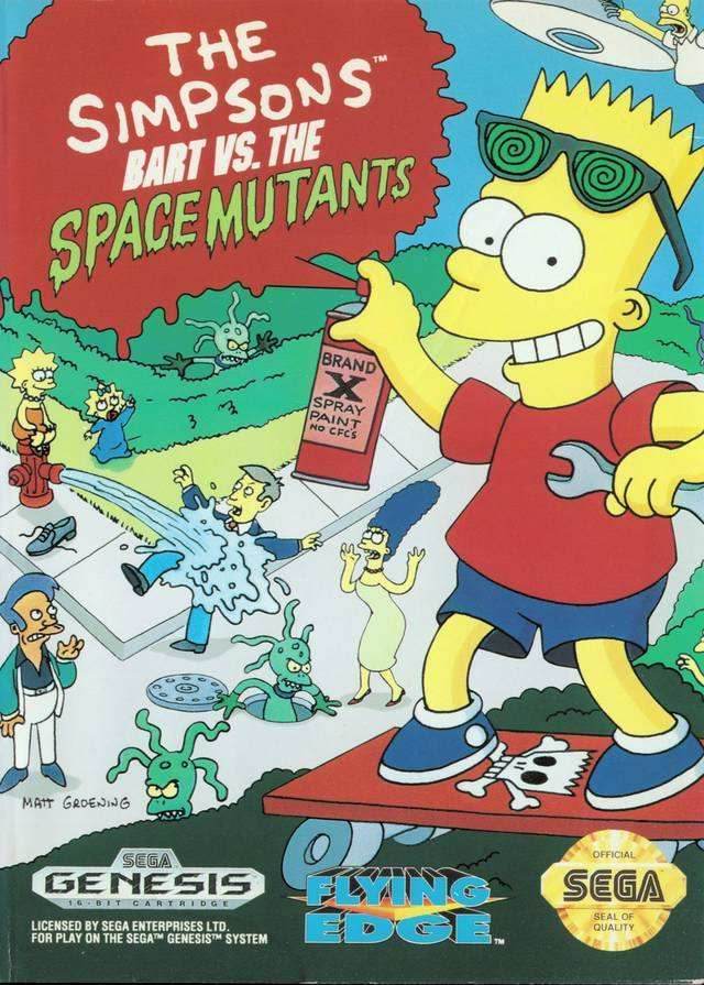 The Simpsons Bart vs the Space Mutants (Sega Genesis) - Game Manual Only