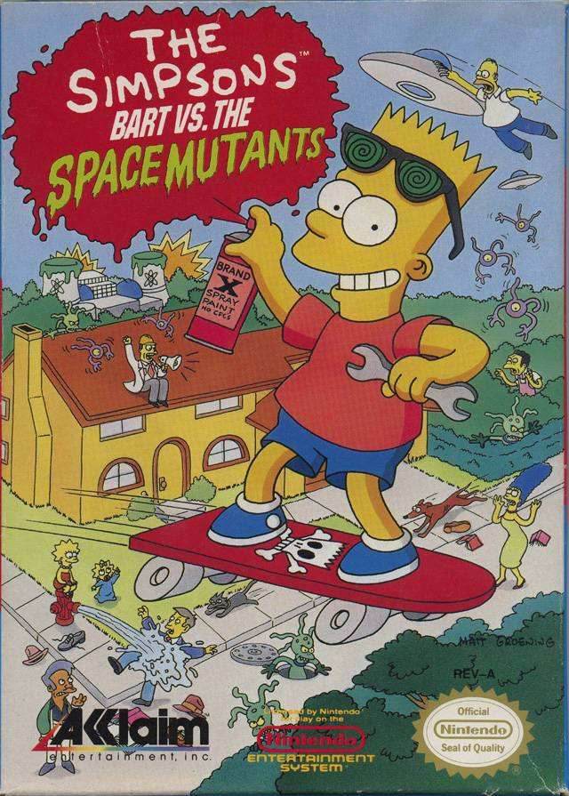 The Simpsons Bart vs the Space Mutants (Nintendo NES) - Game Only