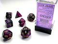 Gemini® Mini-Polyhedral Black-Purple/gold 7-Die Set (Mini Poly Release 2) - 