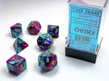 Gemini® Polyhedral Purple-Teal/gold 7-Die Set Dnd Dice Set CHX26449 - 