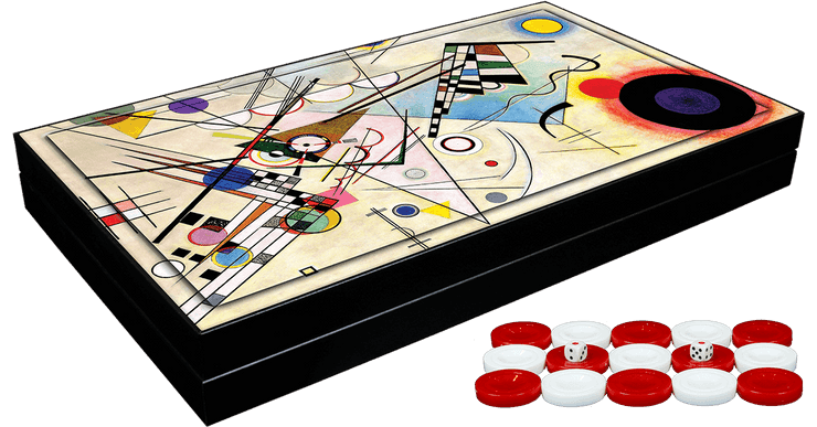 Backgammon - Kandinsky Decoupage - 