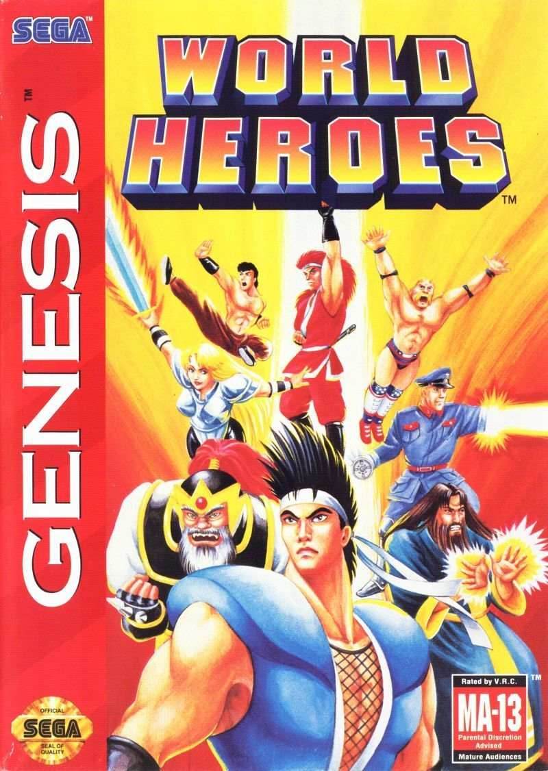 World Heroes (Sega Genesis) - Game Manual Only