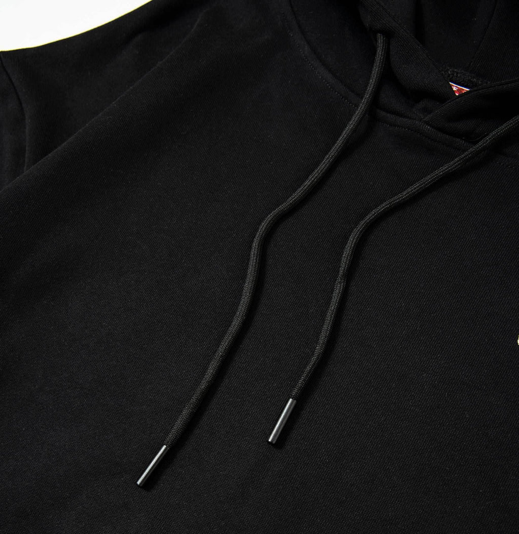 KH9232 Mountains Embroidery Hoodie - Black / S