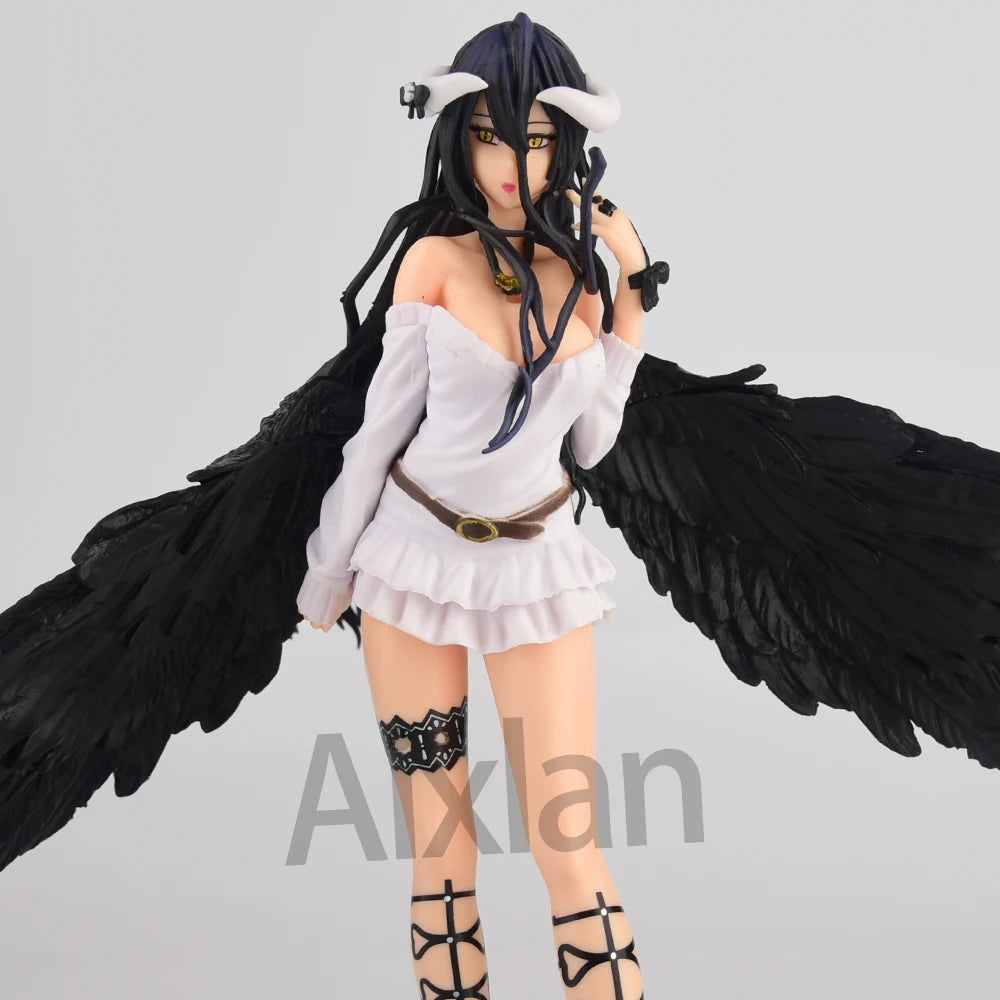 26cm Anime OVERLORD Figure Wedding Dress Albedo PVC Action Figure Toys Collectible Model Toys Kid Gift