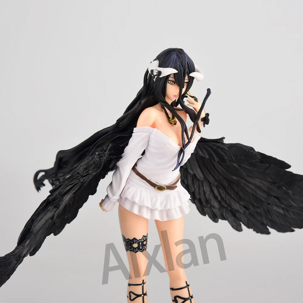 26cm Anime OVERLORD Figure Wedding Dress Albedo PVC Action Figure Toys Collectible Model Toys Kid Gift