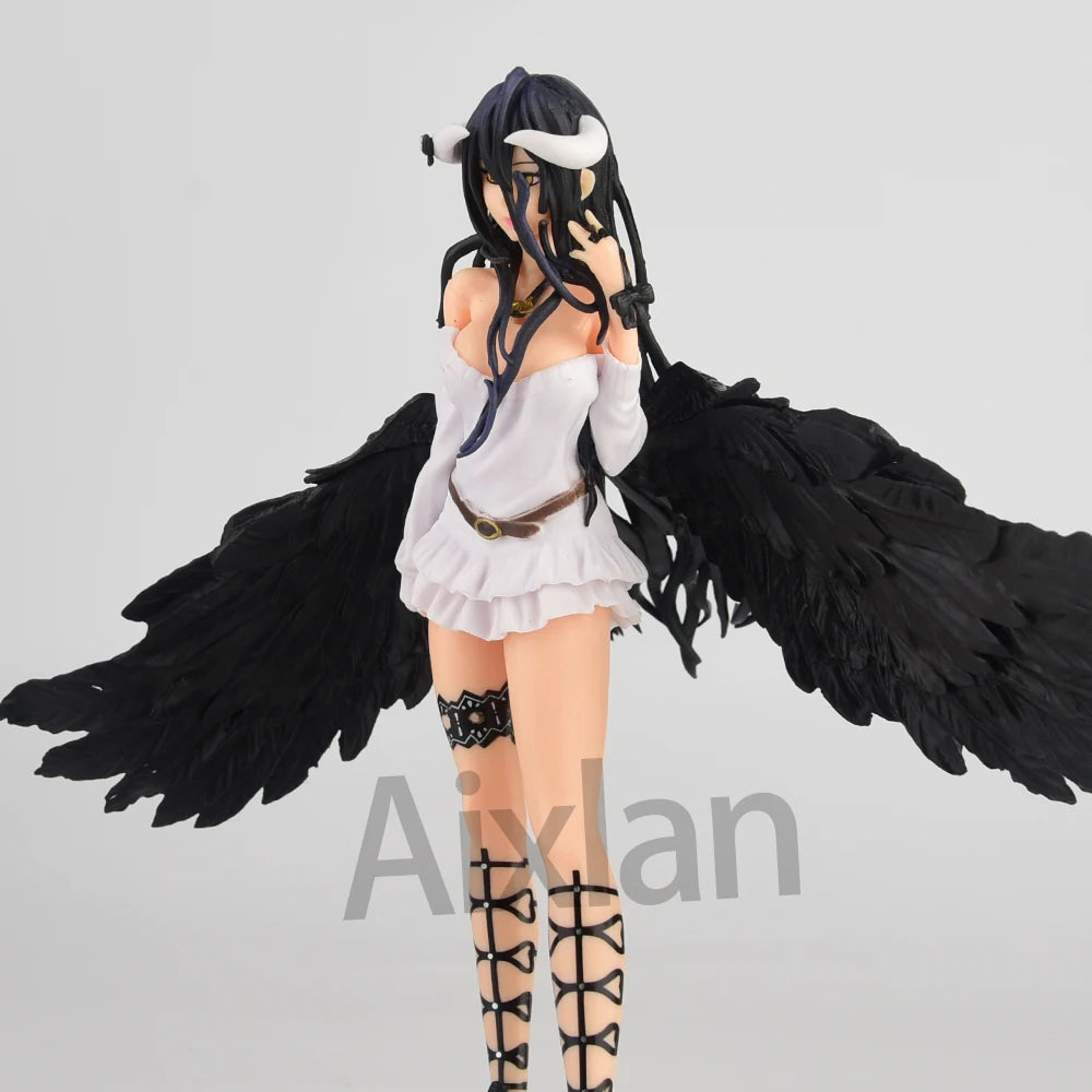 26cm Anime OVERLORD Figure Wedding Dress Albedo PVC Action Figure Toys Collectible Model Toys Kid Gift