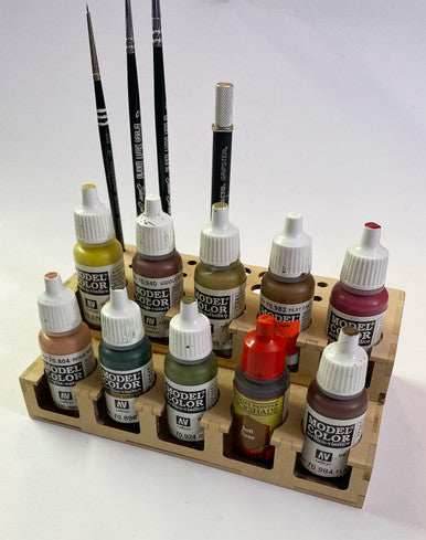 Paint Rack - 26mm Mini, For Vallejo and Army Painter Style Dropper Bottles - 