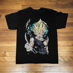 Dragon Ball Z Vintage Majin Vegeta Black T-Shirt