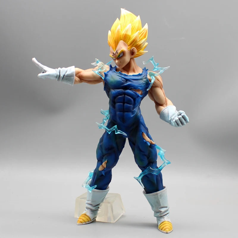 27.5cm Dragon Ball Vegeta Demonization Lift Hand Anime Figure Model Statue Collection Desktop Decoration Ornament Toys Boys Gift