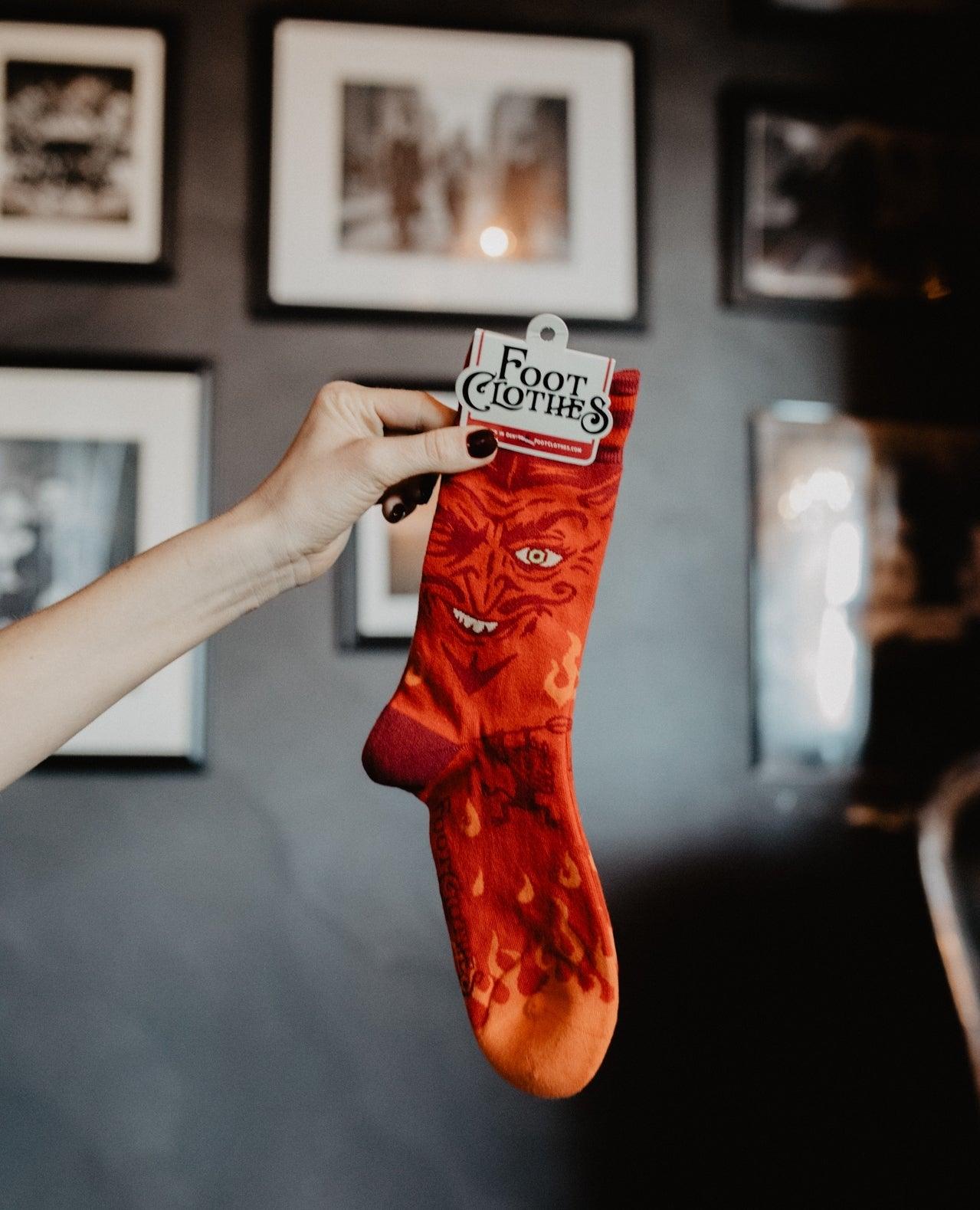 Vintage Devil Crew Socks