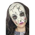 Smiffy's Damaged Broken Doll Adult Chinless Costume Mask