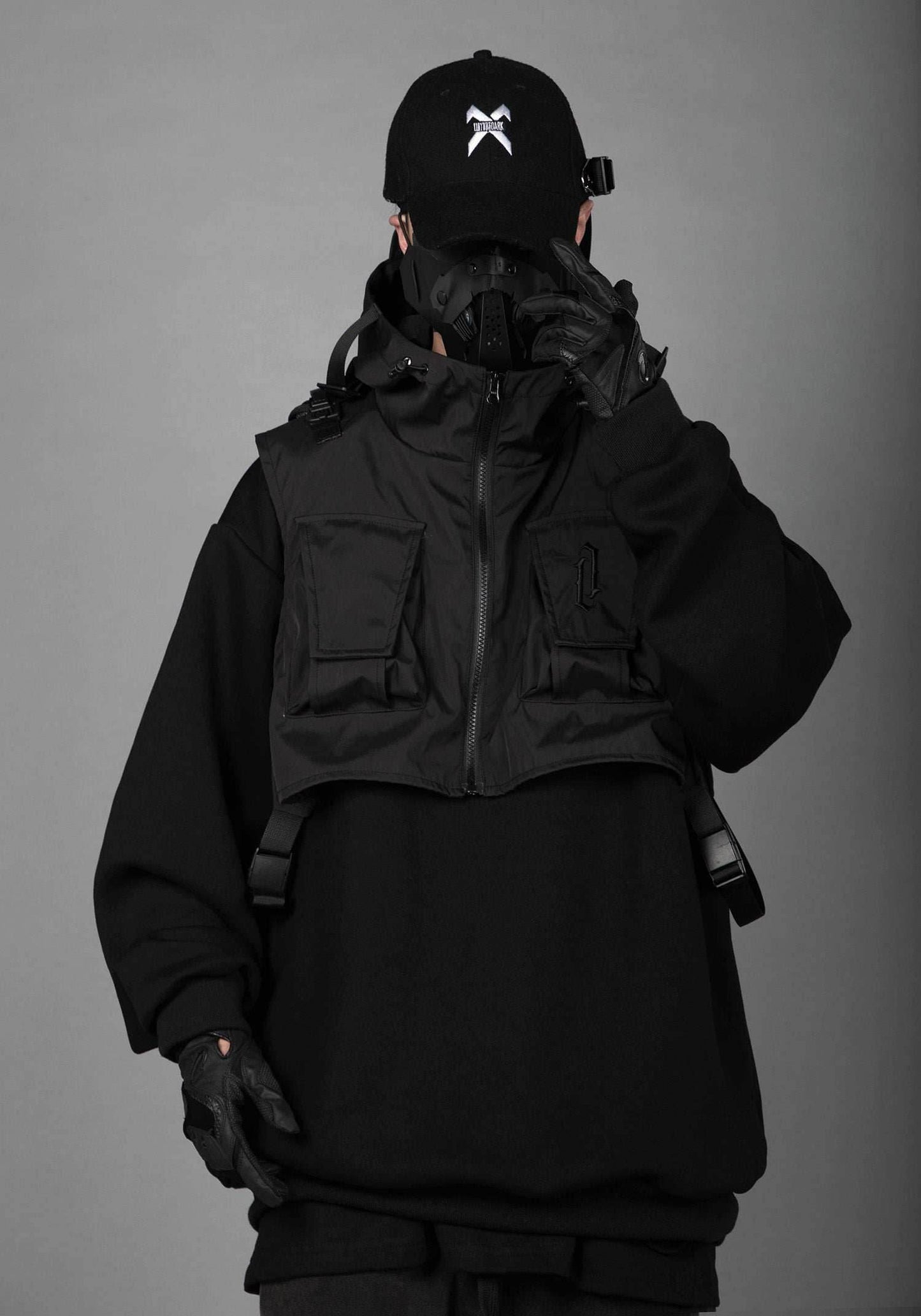 HiH34 Black Tech Guard Hoodie - Black / M