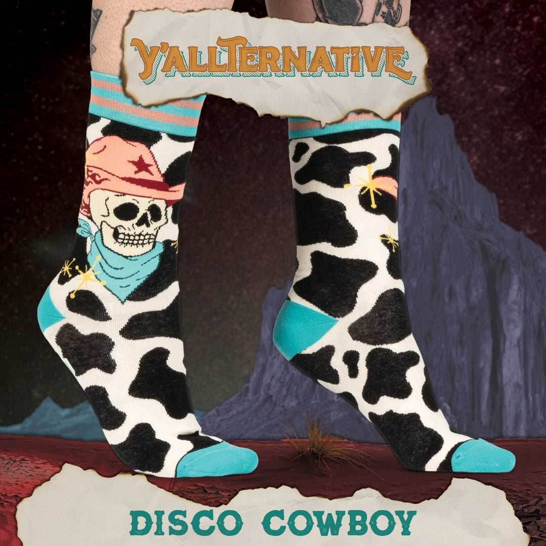 Disco Cowboy Crew Socks - 