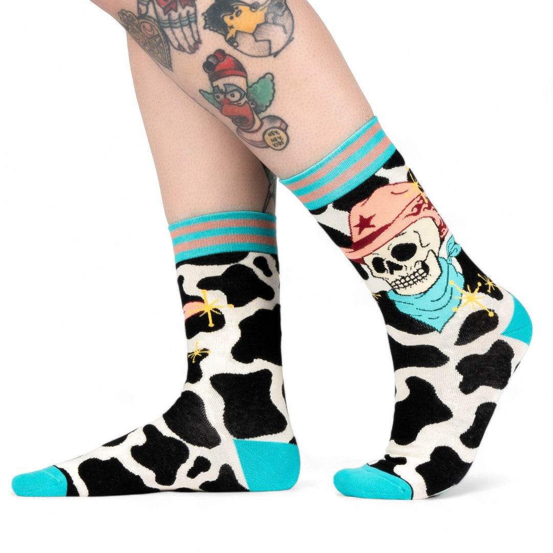 Disco Cowboy Crew Socks - 
