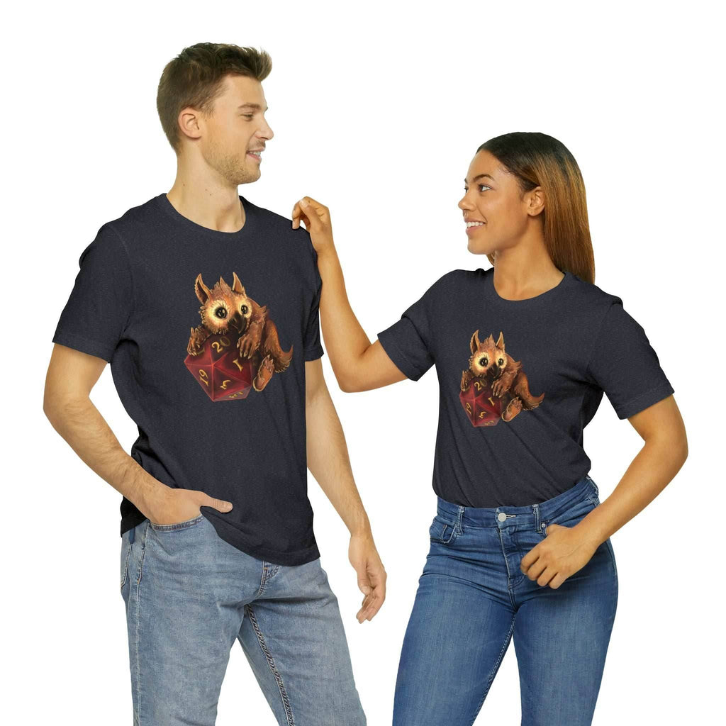 Owliver with High Variance D20 Short Sleeve Tee - Athletic Heather / S