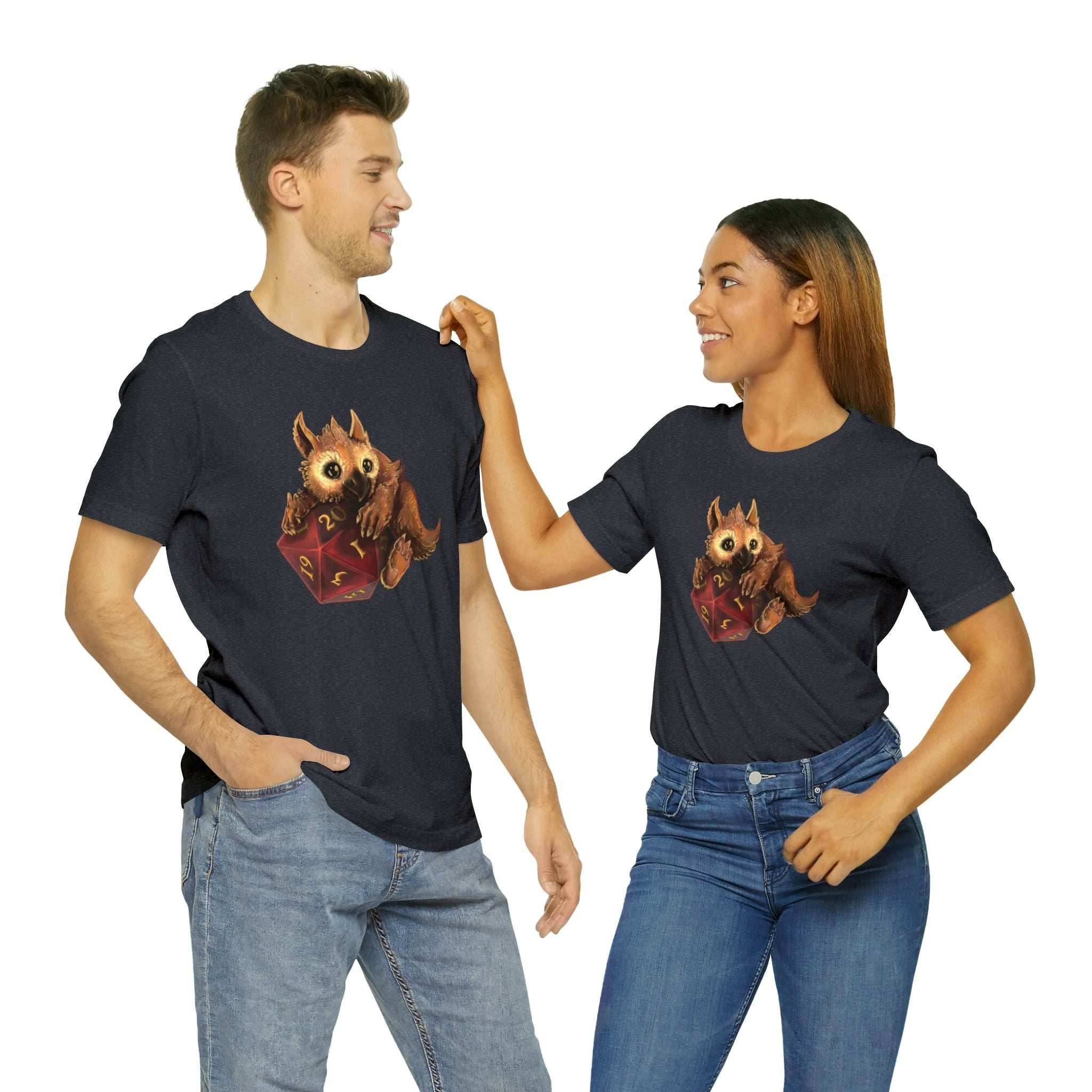 Owliver with High Variance D20 Short Sleeve Tee - Athletic Heather / S