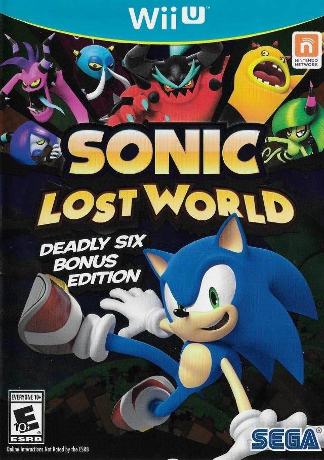 Sonic Lost World: Deadly Six Bonus Edition (WiiU) - Game Manual Only