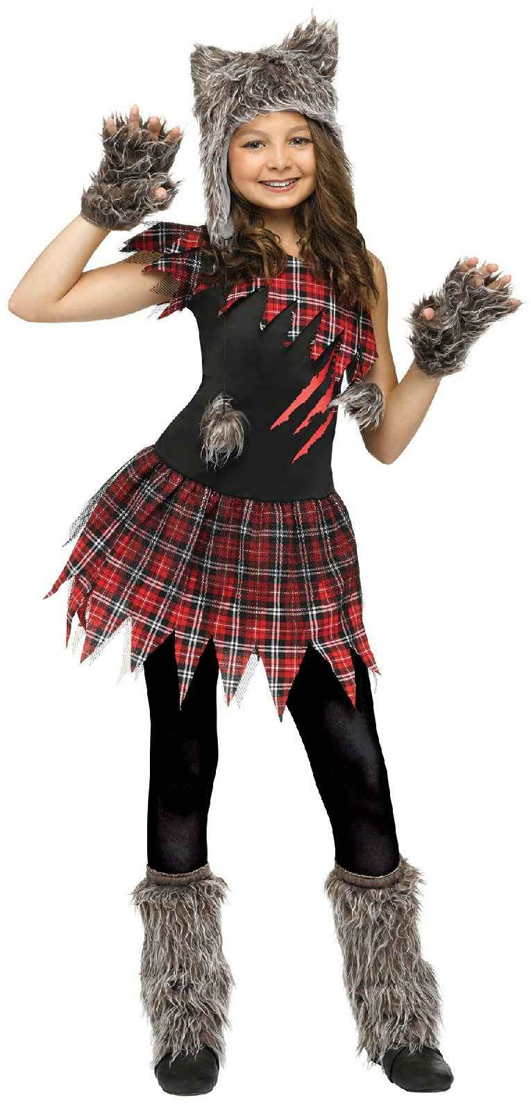 Fun World Wild Wolfie Girl Kids Costume
