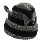 Women’s Thickened Acrylic Knitted Hat with Devil Ears | Cozy Beanie