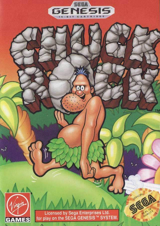Chuck Rock (Sega Genesis) - Game Manual Only