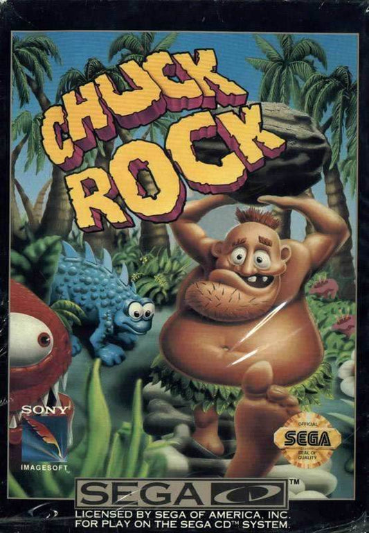 Chuck Rock (Sega CD) - Game Manual Only