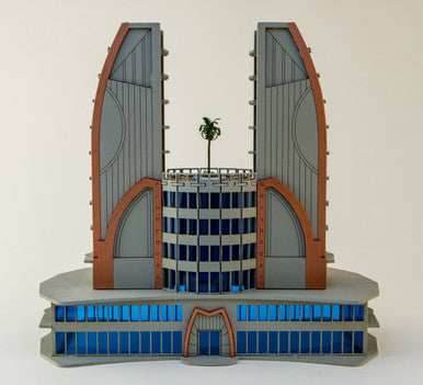 6mm Ultra Modern / Future City Building, Double Tower - 285CSS051 - 