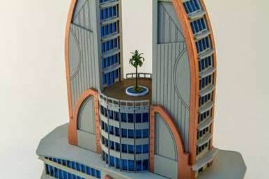 6mm Ultra Modern / Future City Building, Double Tower - 285CSS051 - 