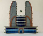 6mm Ultra Modern / Future City Building, Double Tower - 285CSS051 - 