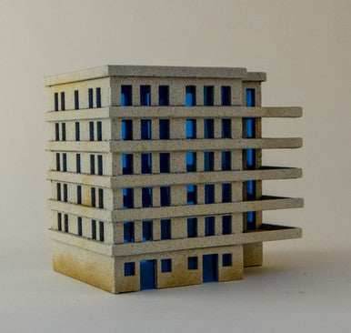 6mm Large Apartment Block (Matboard) - 285CSS152 - 