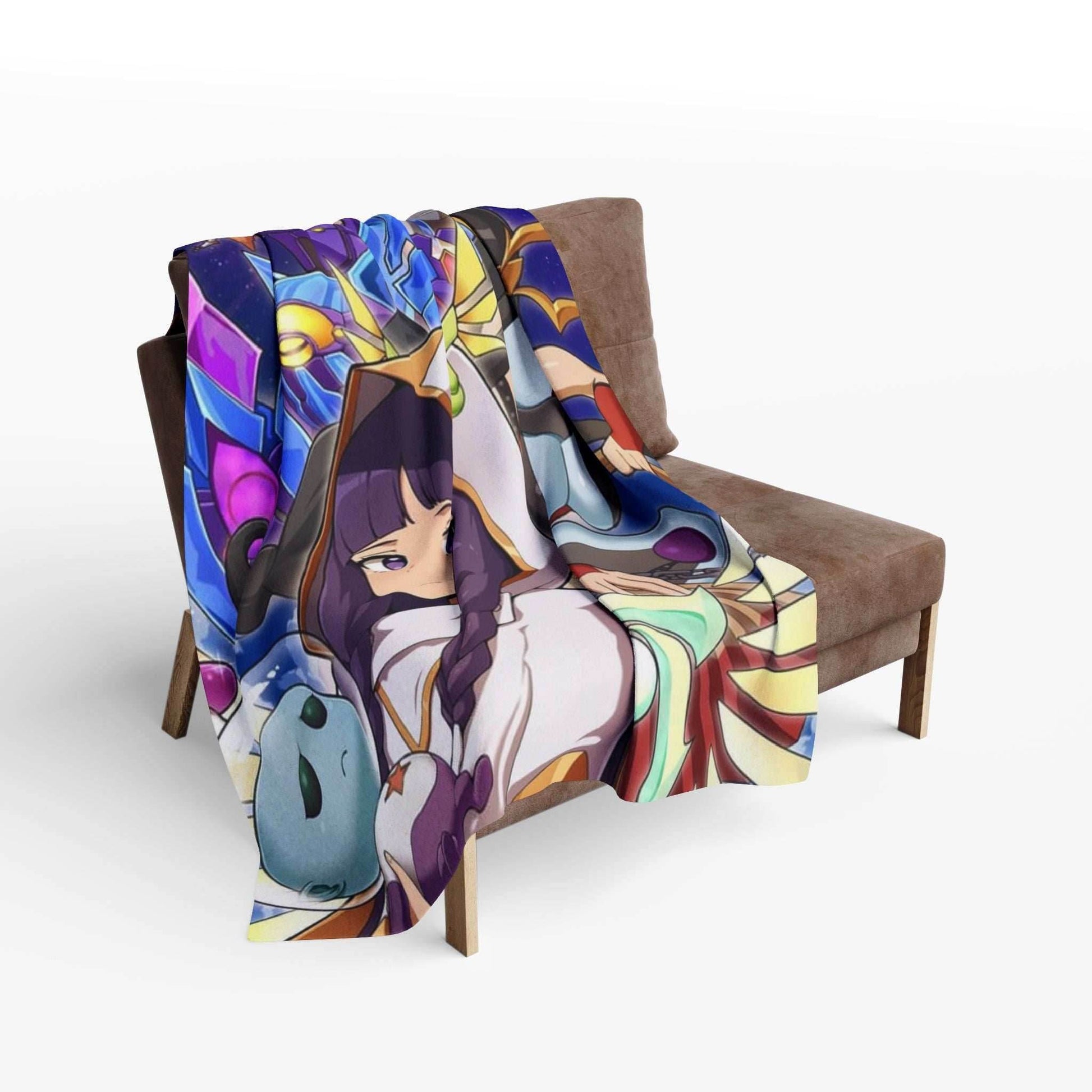 Drykage Anime-Inspired Arctic Fleece Blanket, Cozy Throw for Gamers, Soft Blanket for Home, Perfect Gift for Anime Lovers, Decorative Blanket - 30'' × 40''